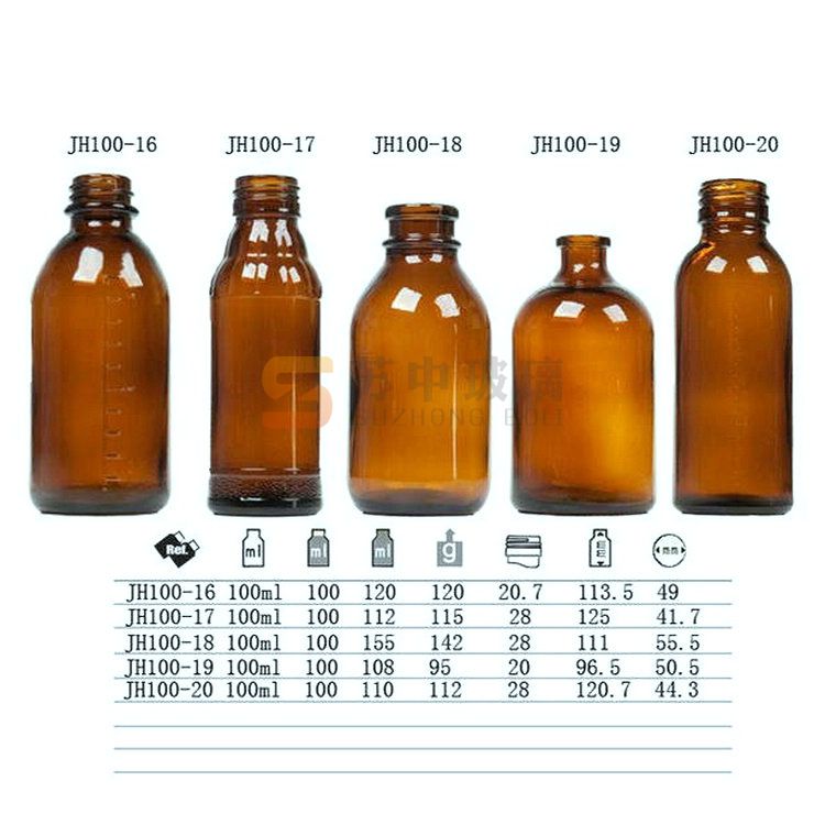 各式100ml口服液玻璃瓶2